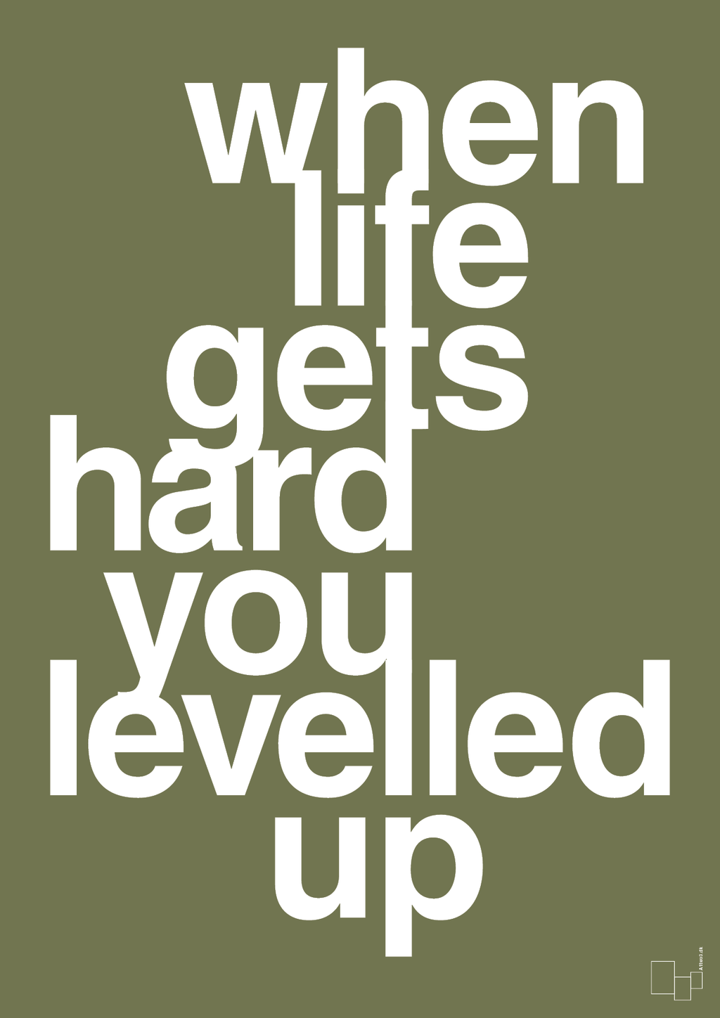 plakat: when life gets hard - secret meadow-Gaming-A1two3