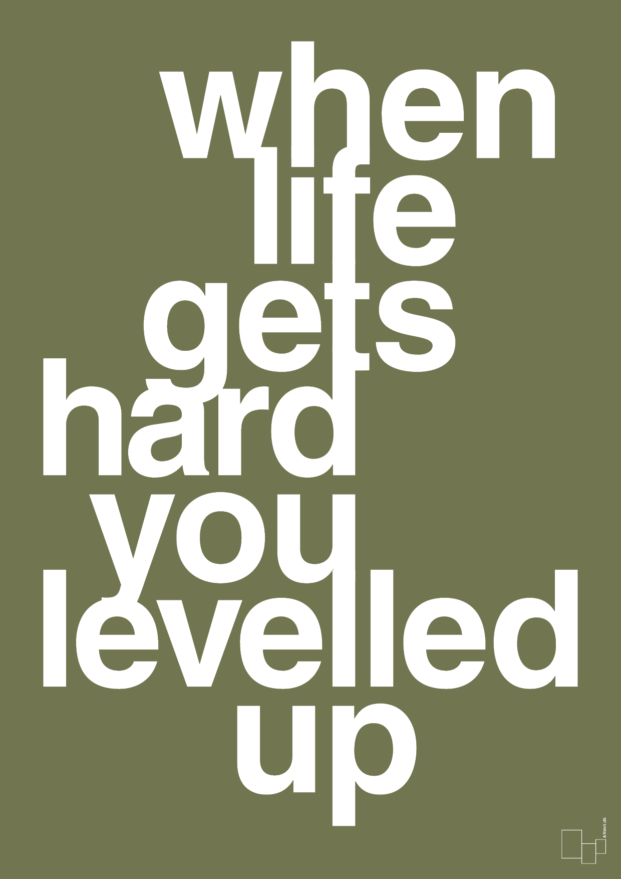 plakat: when life gets hard - secret meadow-Gaming-A1two3