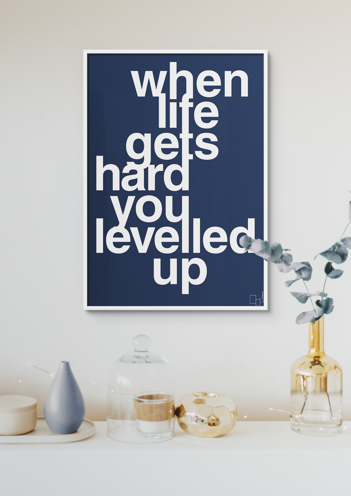 plakat: when life gets hard - honeycomb-Gaming-A1two3