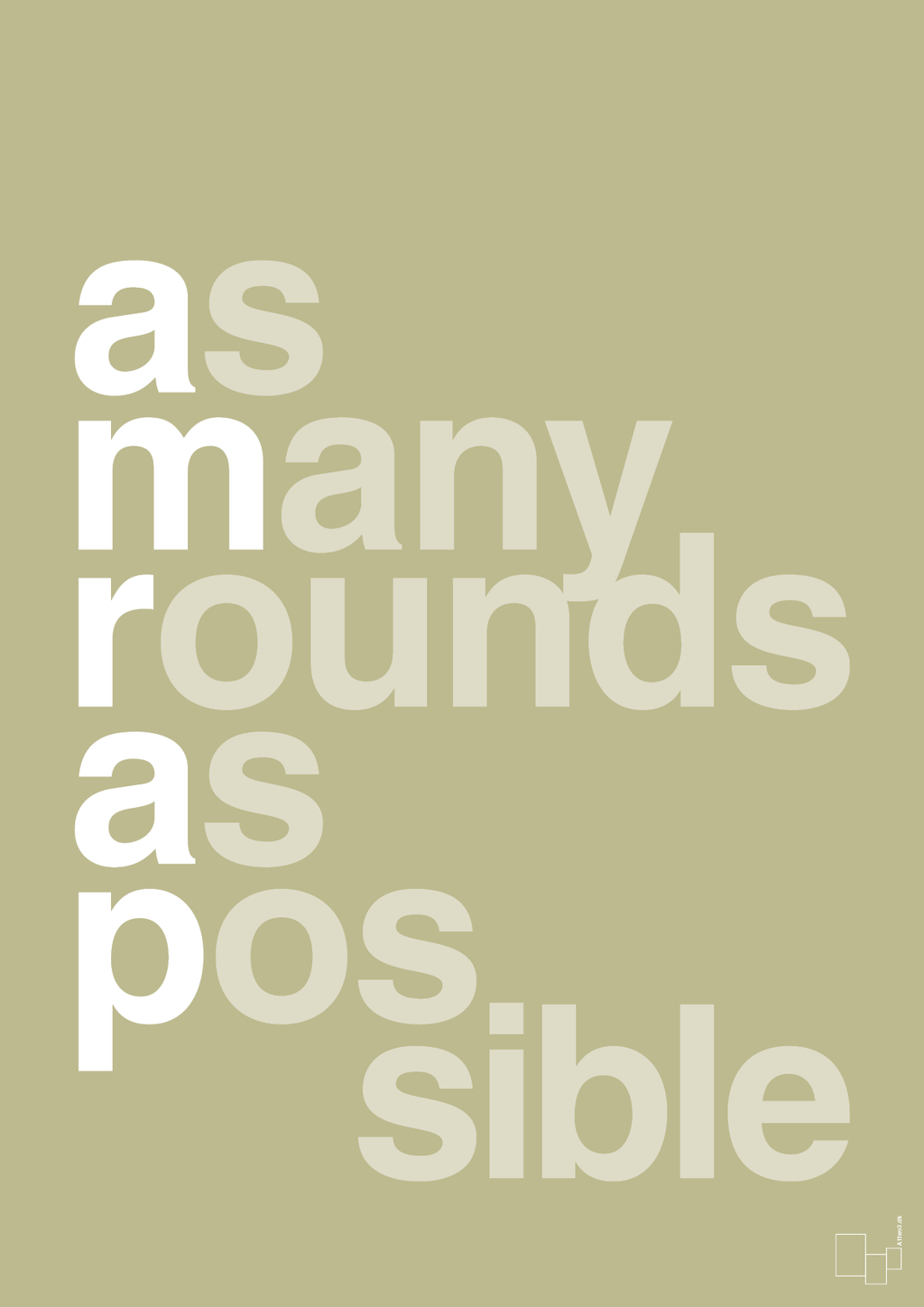 plakat: amrap - back to nature-Fitness-A1two3