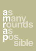 plakat: amrap - back to nature-Fitness-A1two3