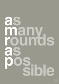 plakat: amrap - battleship gray-Fitness-A1two3