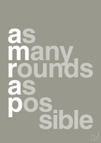 plakat: amrap - battleship gray-Fitness-A1two3