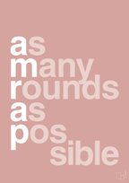 plakat: amrap - bubble shell-Fitness-A1two3