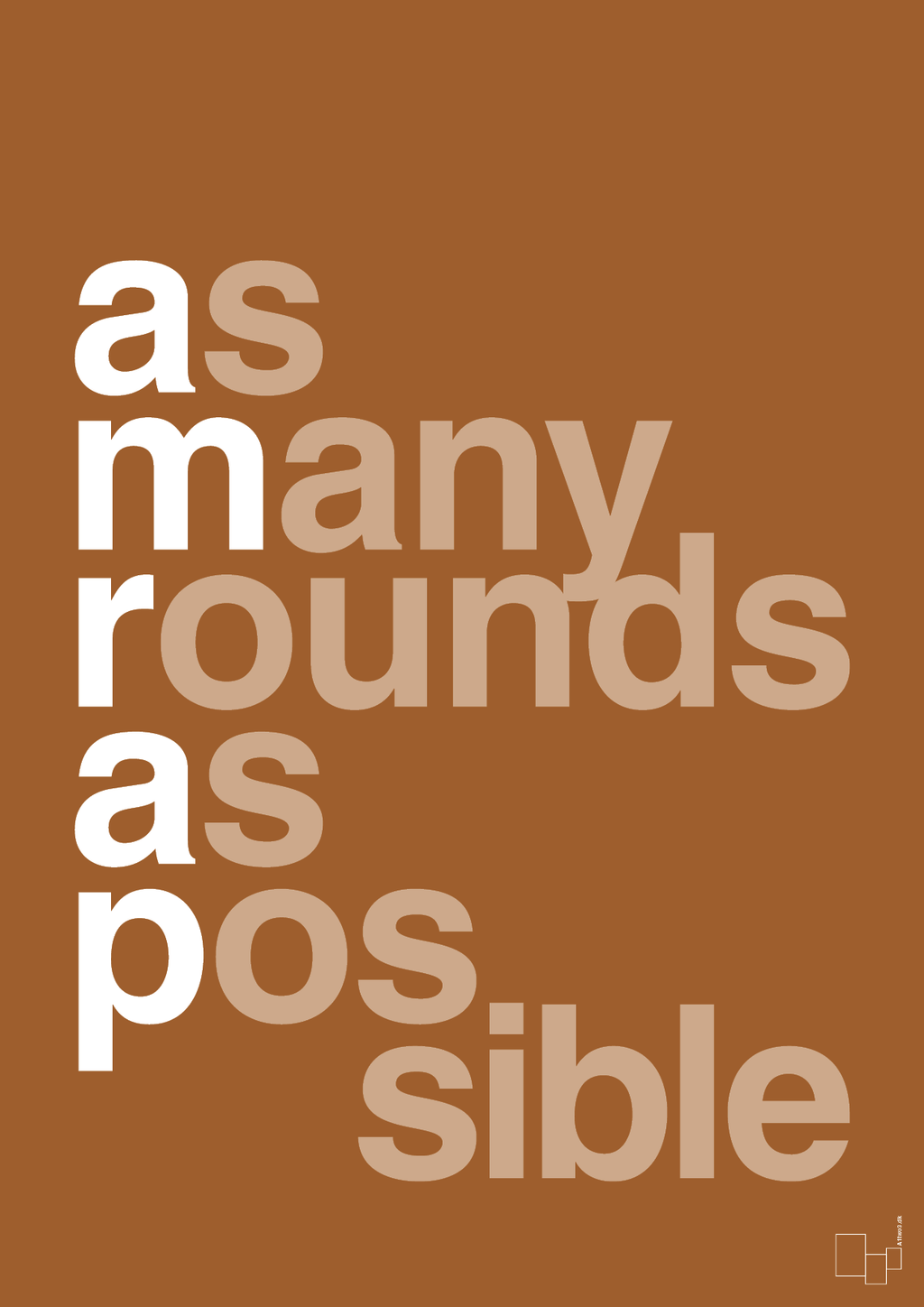 plakat: amrap - cognac-Fitness-A1two3