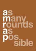 plakat: amrap - cognac-Fitness-A1two3