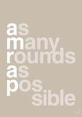 plakat: amrap - creamy mushroom-Fitness-A1two3