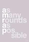 plakat: amrap - dusty lilac-Fitness-A1two3