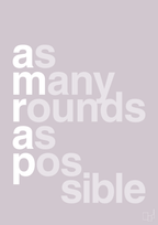 plakat: amrap - dusty lilac-Fitness-A1two3