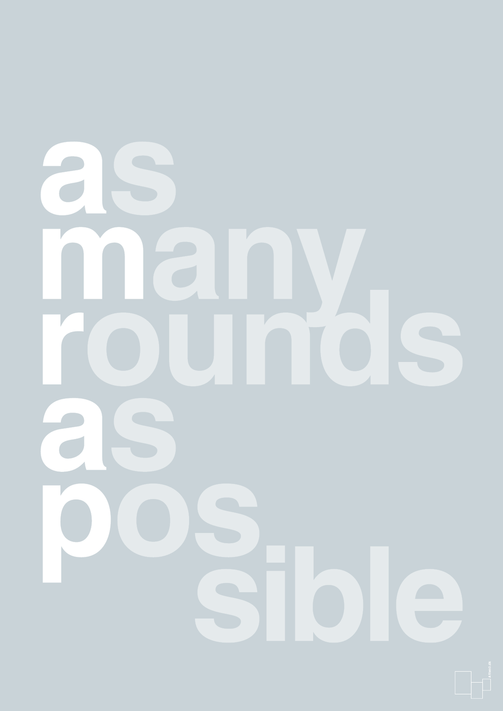 plakat: amrap - light drizzle-Fitness-A1two3