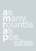plakat: amrap - light drizzle-Fitness-A1two3