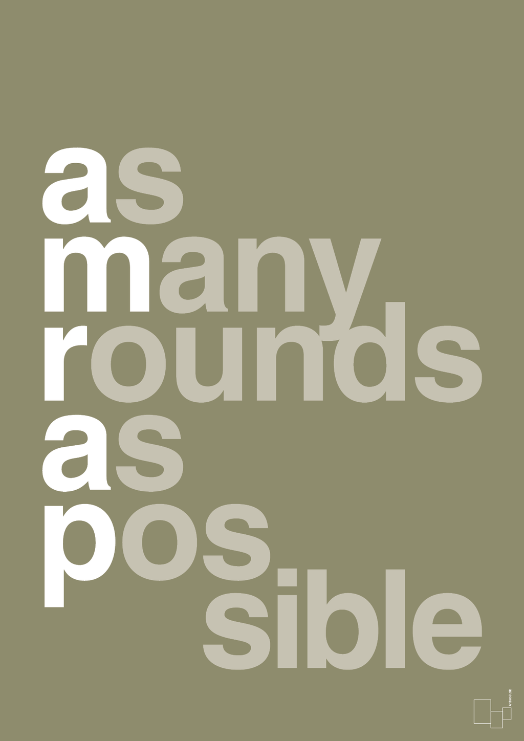 plakat: amrap - misty forrest-Fitness-A1two3