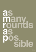 plakat: amrap - misty forrest-Fitness-A1two3