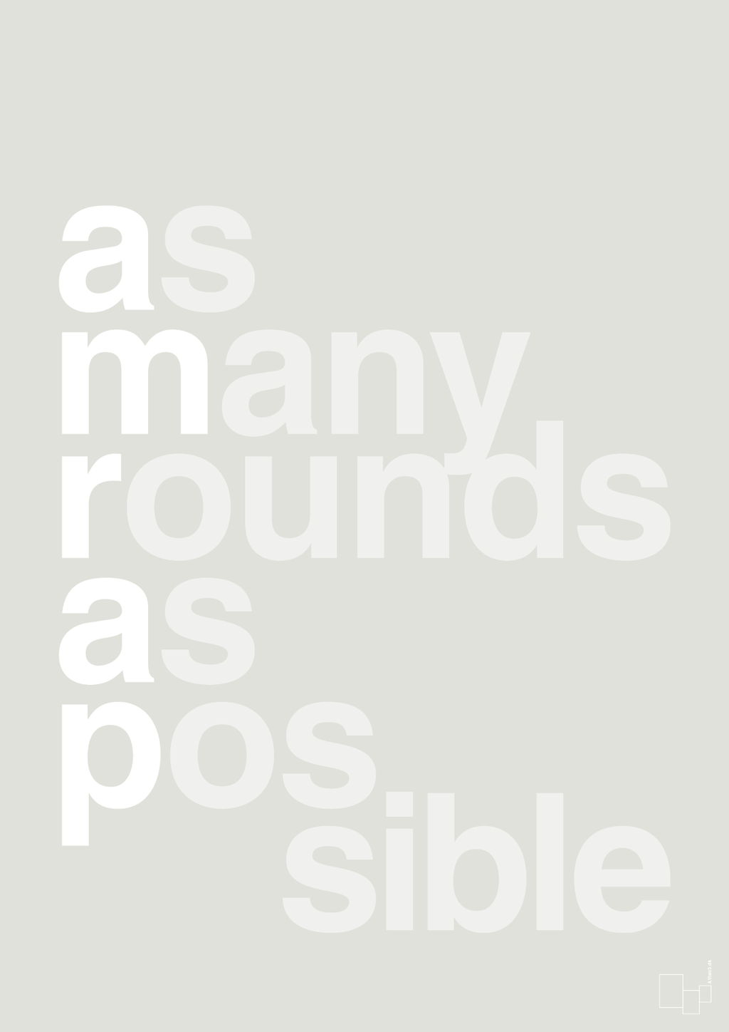 plakat: amrap - painters white-Fitness-A1two3