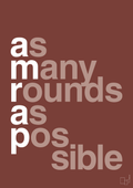 plakat: amrap - red pepper-Fitness-A1two3