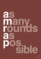 plakat: amrap - red pepper-Fitness-A1two3