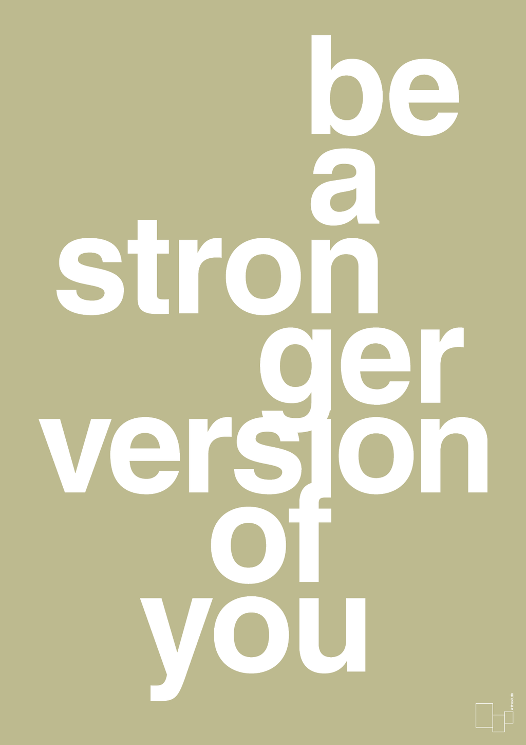 plakat: be a stronger version of you - back to nature-Fitness-A1two3