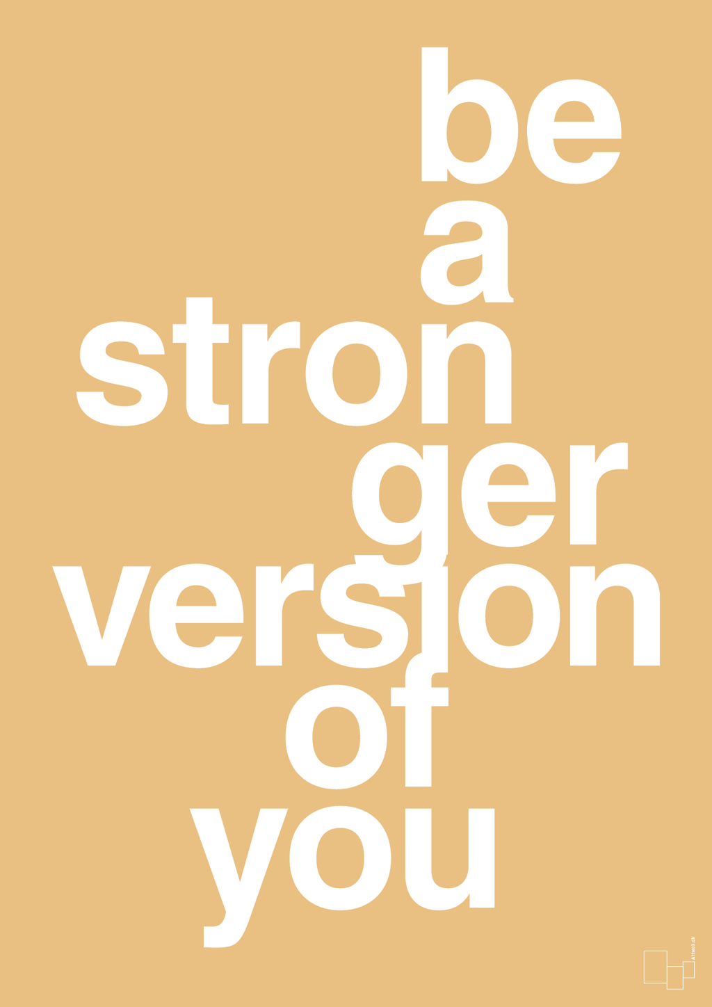 plakat: be a stronger version of you - charismatic-Fitness-A1two3
