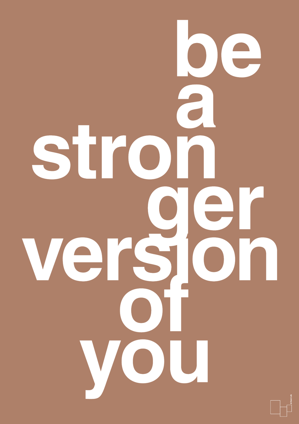 plakat: be a stronger version of you - cider spice-Fitness-A1two3