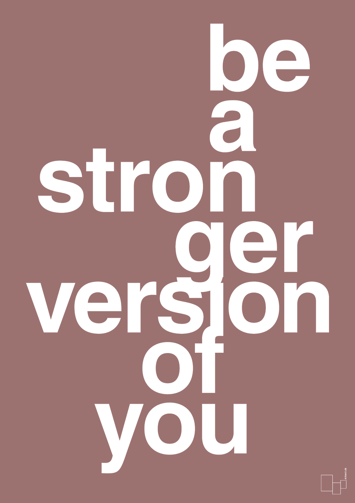 plakat: be a stronger version of you - plum-Fitness-A1two3