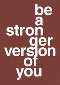 plakat: be a stronger version of you - red pepper-Fitness-A1two3
