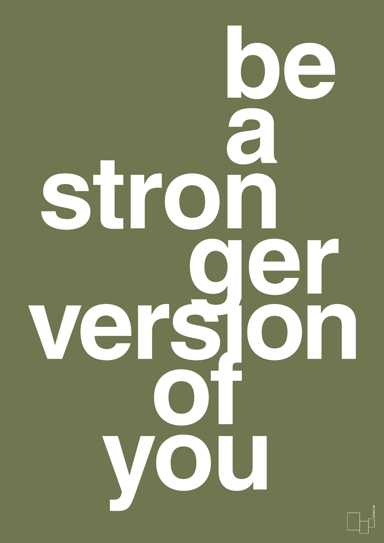 plakat: be a stronger version of you - secret meadow-Fitness-A1two3