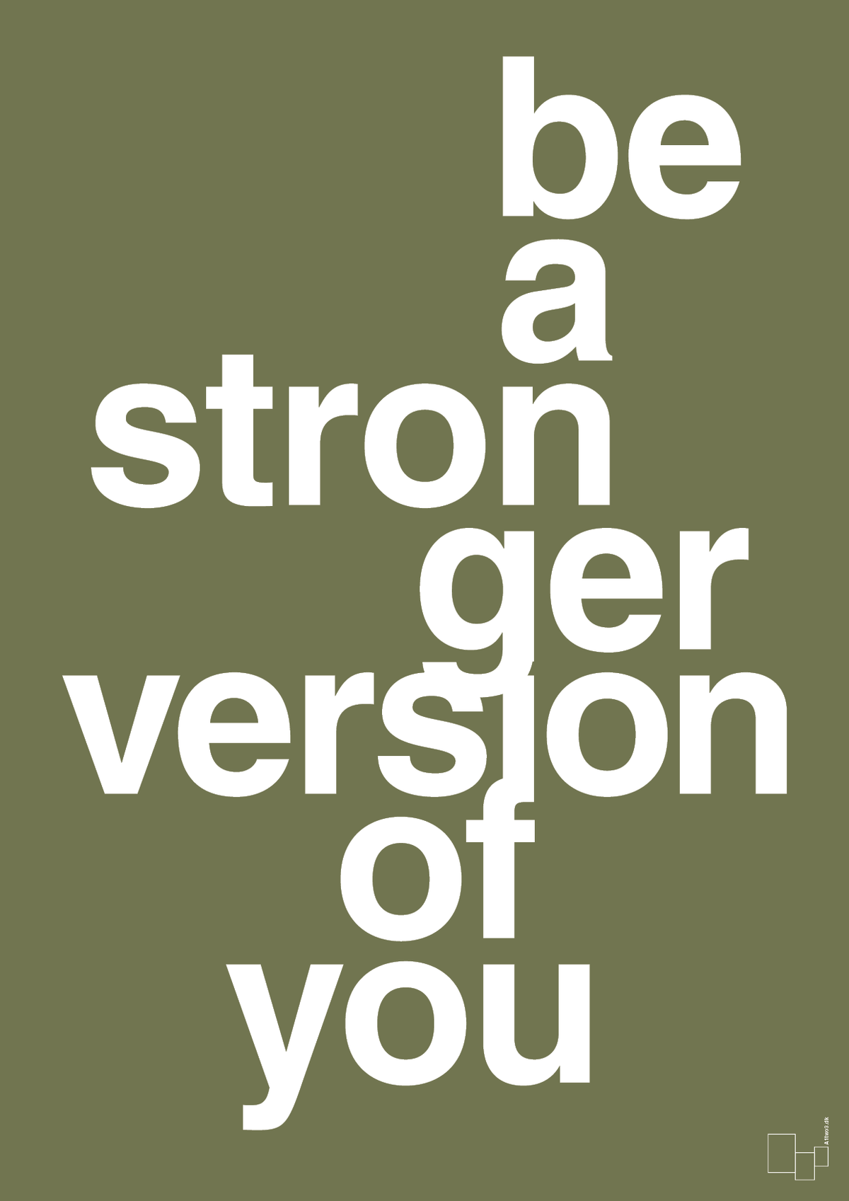 plakat: be a stronger version of you - secret meadow-Fitness-A1two3