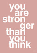 plakat: you are stronger than you think - bubble shell-Fitness-A1two3