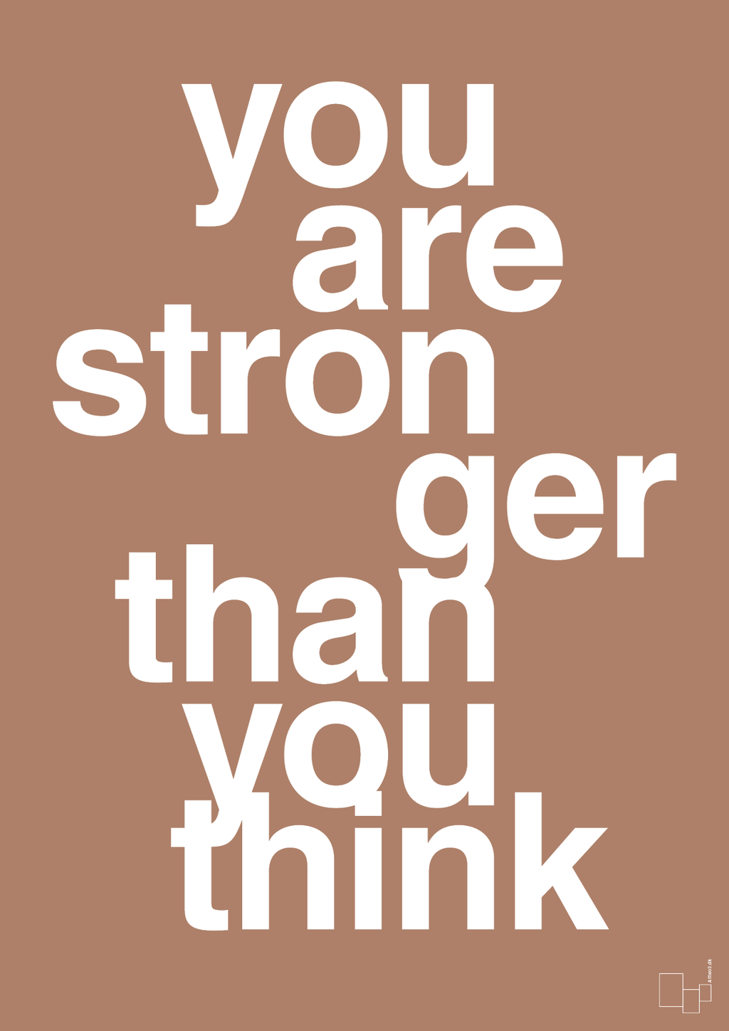 plakat: you are stronger than you think - cider spice-Fitness-A1two3