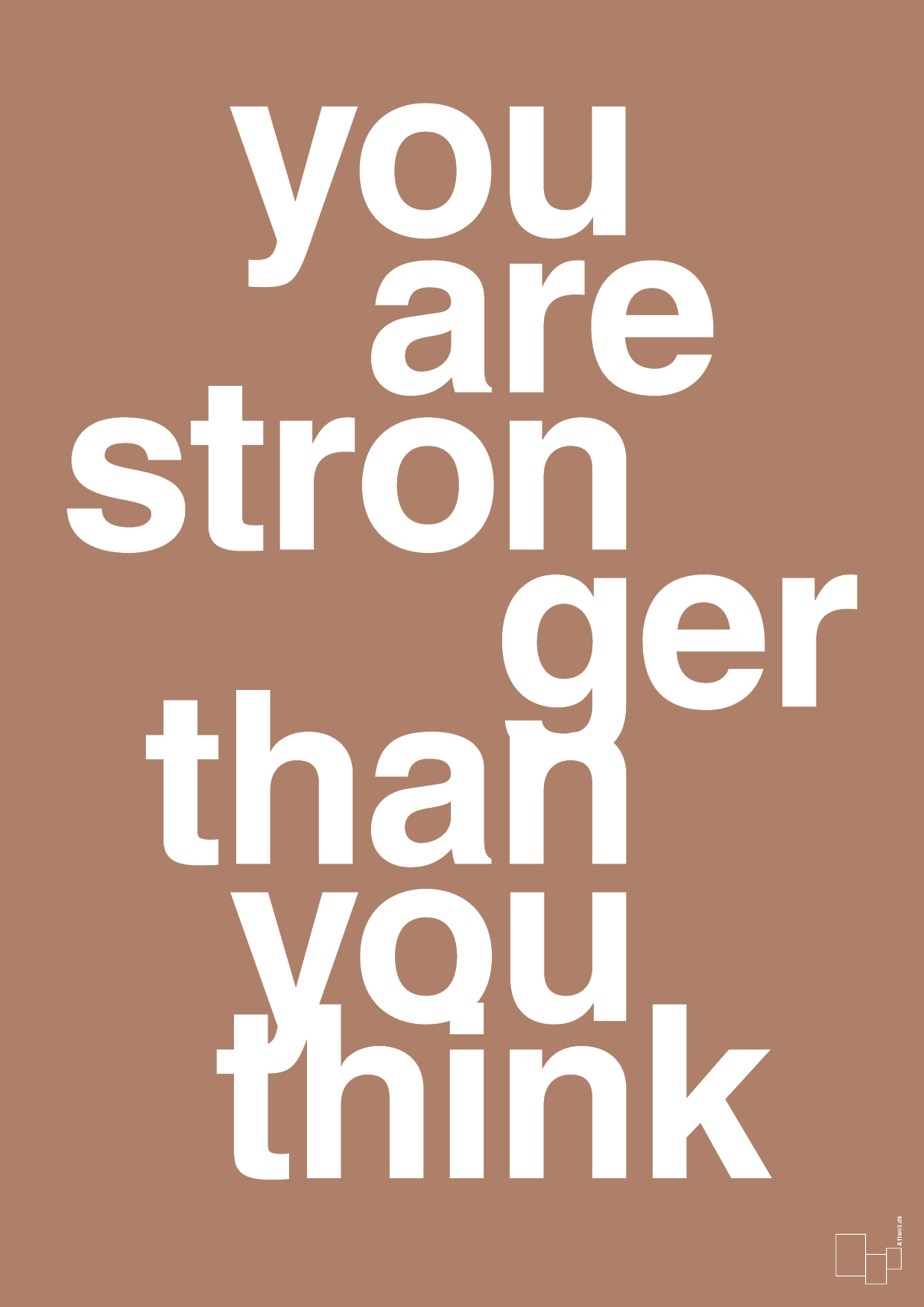 plakat: you are stronger than you think - cider spice-Fitness-A1two3