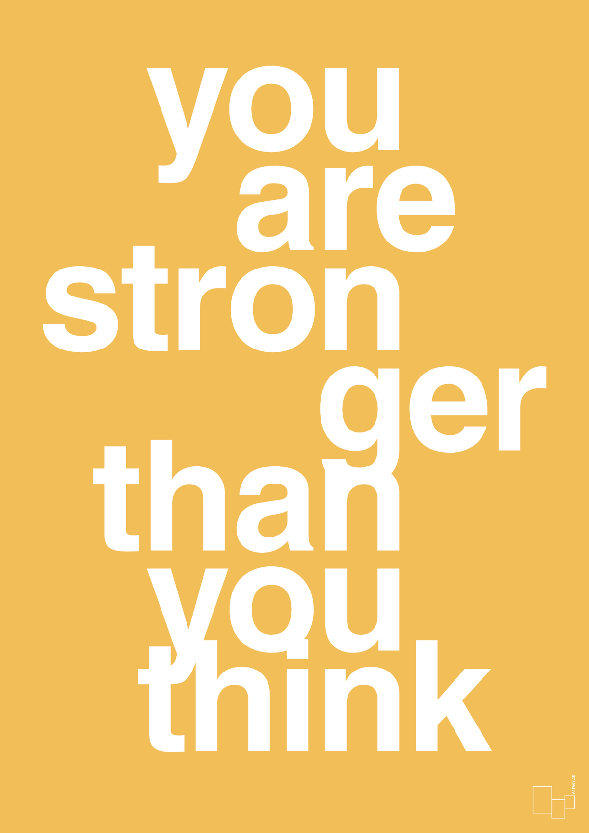 plakat: you are stronger than you think - honeycomb-Fitness-A1two3
