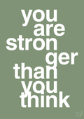 plakat: you are stronger than you think - jade-Fitness-A1two3