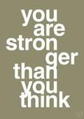 plakat: you are stronger than you think - misty forrest-Fitness-A1two3