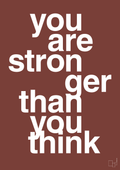 plakat: you are stronger than you think - red pepper-Fitness-A1two3