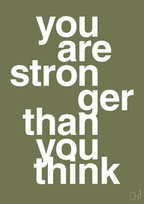 plakat: you are stronger than you think - secret meadow-Fitness-A1two3