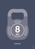 Kettle bell 8 kg - petrol-Fitness-A1two3