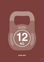 plakat: kettle bell 12 kg - red pepper-Fitness-A1two3
