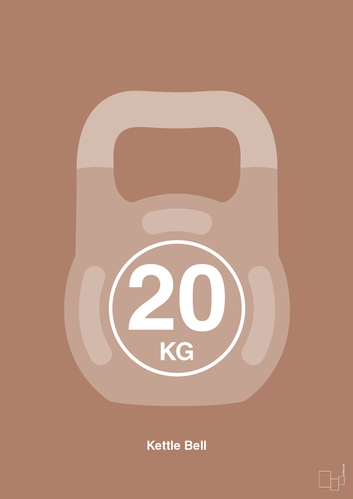 plakat: kettle bell 20 kg - cider spice-Fitness-A1two3