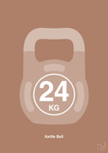 plakat: kettle bell 24 kg - cider spice-Fitness-A1two3