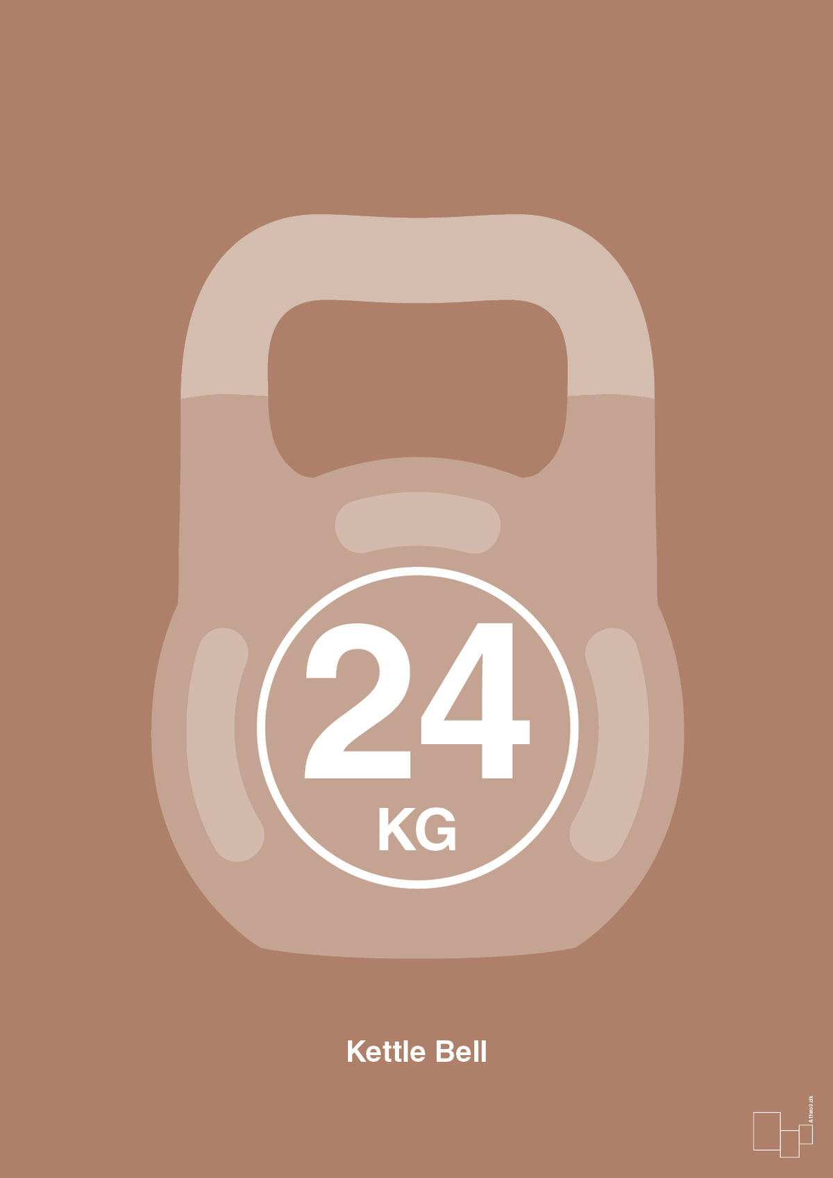 plakat: kettle bell 24 kg - cider spice-Fitness-A1two3