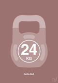 plakat: kettle bell 24 kg - plum-Fitness-A1two3