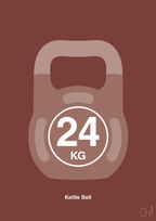 plakat: kettle bell 24 kg - red pepper-Fitness-A1two3