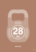 plakat: kettle bell 28 kg - cider spice-Fitness-A1two3