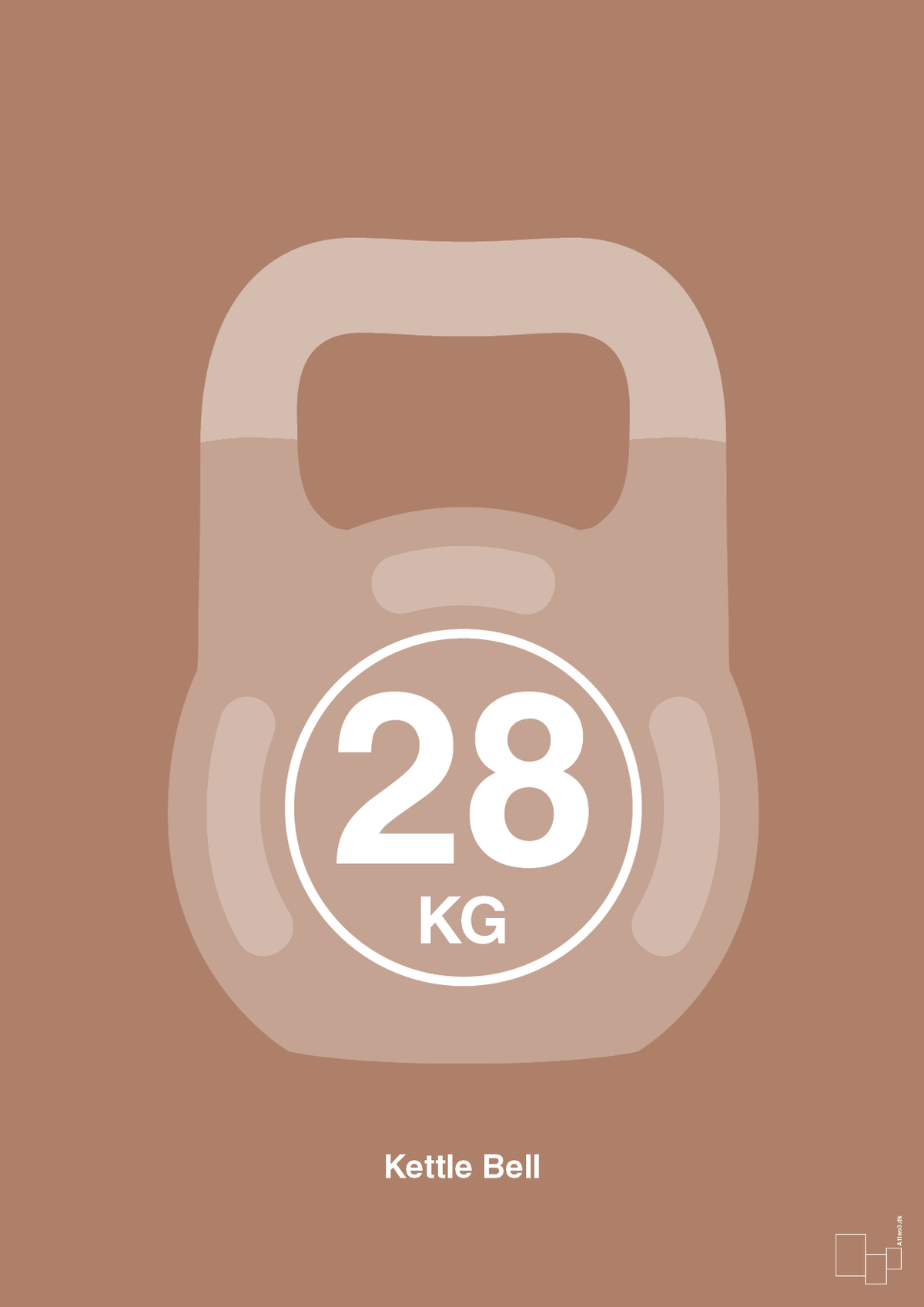 plakat: kettle bell 28 kg - cider spice-Fitness-A1two3