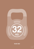 plakat: kettle bell 32 kg - cider spice-Fitness-A1two3