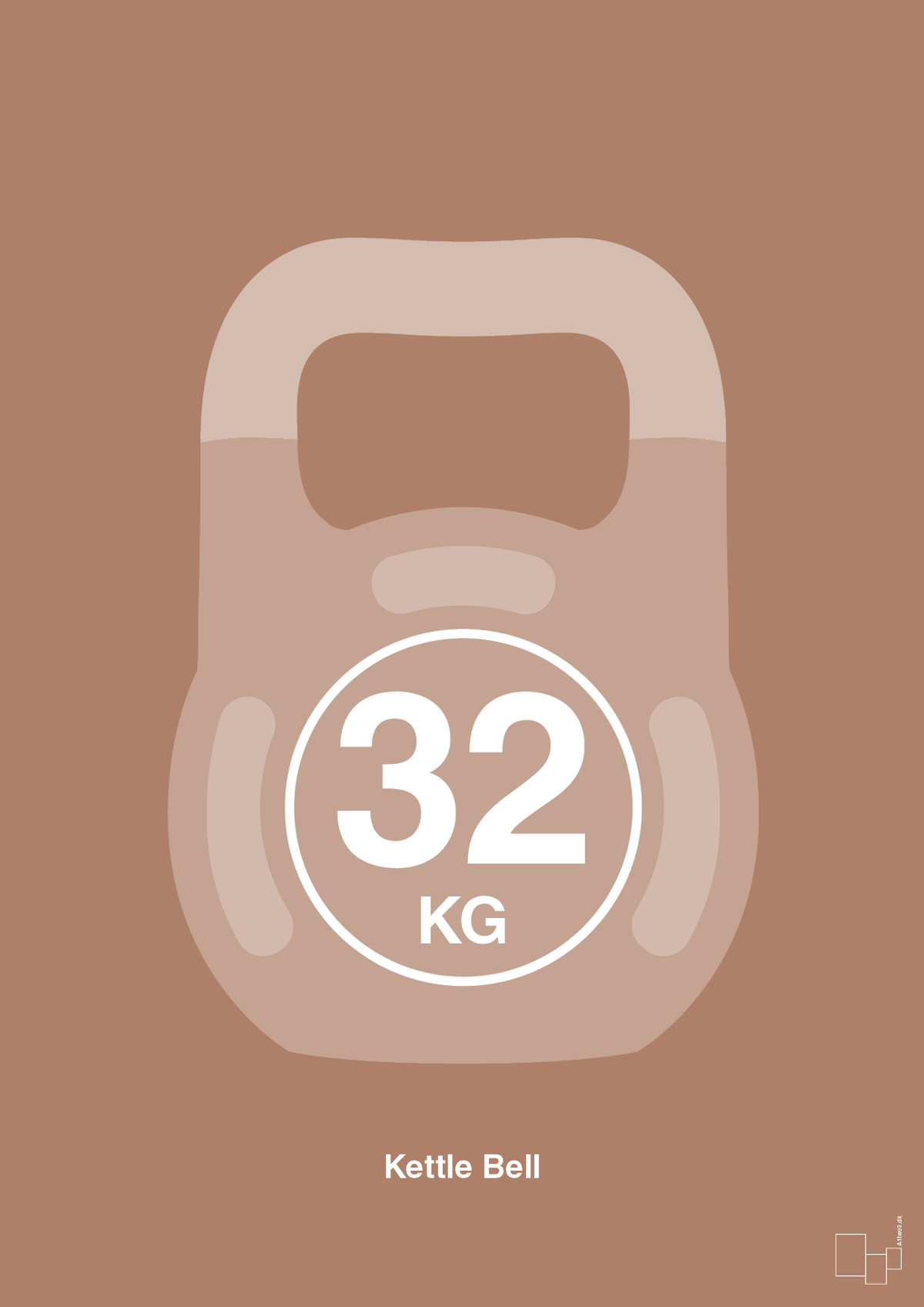 plakat: kettle bell 32 kg - cider spice-Fitness-A1two3