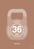 plakat: kettle bell 36 kg - cider spice-Fitness-A1two3
