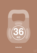 plakat: kettle bell 36 kg - cider spice-Fitness-A1two3