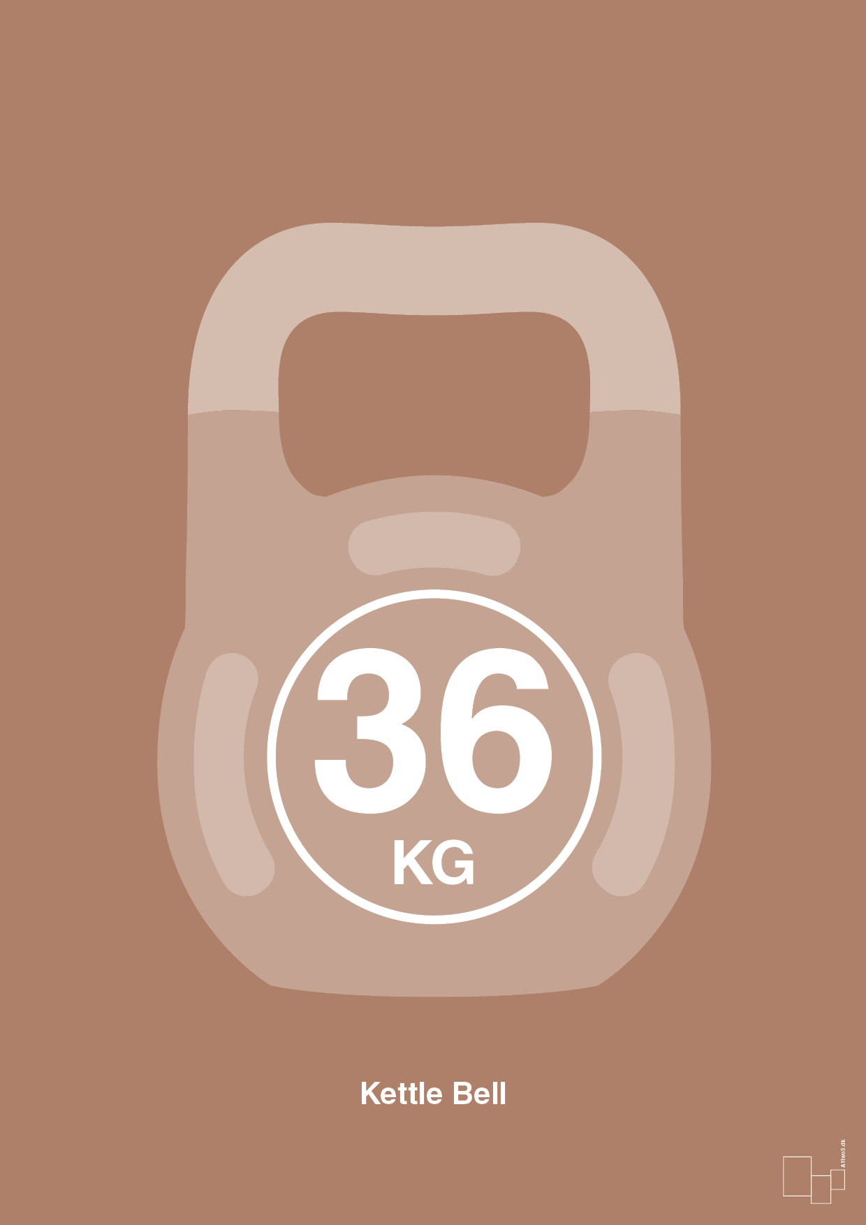 plakat: kettle bell 36 kg - cider spice-Fitness-A1two3