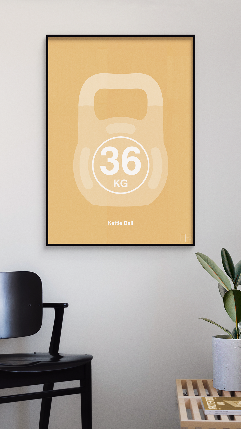 plakat: kettle bell 36 kg - plum-Fitness-A1two3